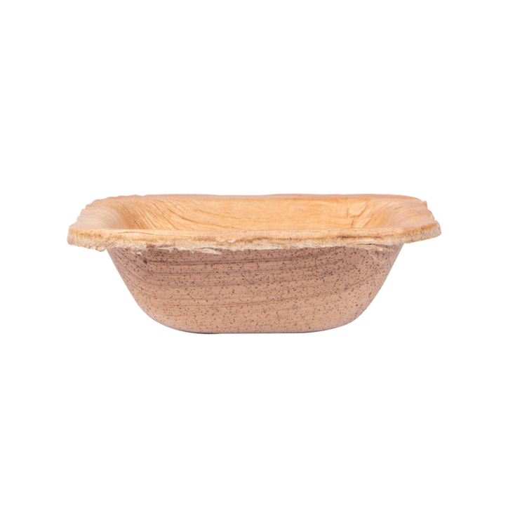 VAJILLA CATERING SERIE NATURA: MINI CUENCO `ARECA` 7X7xh2 5cm. (25 Uds.) 100% Ecologico Ref.232.45