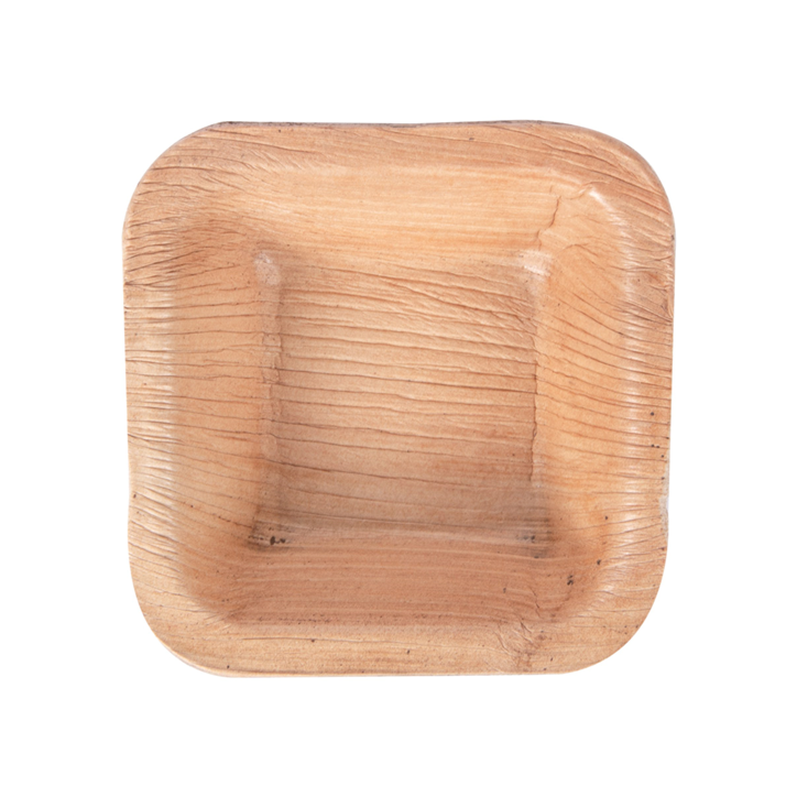 VAJILLA CATERING SERIE NATURA: MINI CUENCO `ARECA` 7X7xh2 5cm. (25 Uds.) 100% Ecologico Ref.232.45