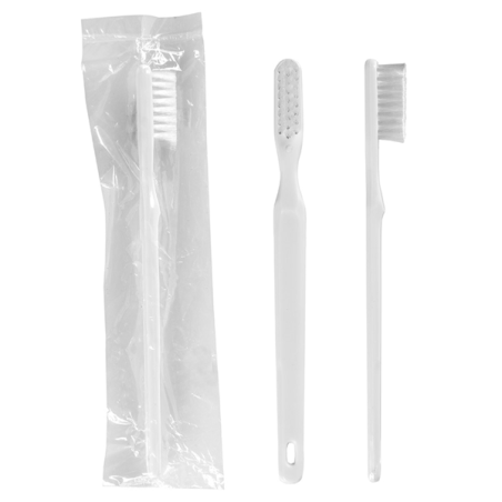 PRODUCTOS DE ACOGIDA: CEPILLO DENTAL ENFUNDADO TRANSPARENTE (100uni.) Ref.218.77