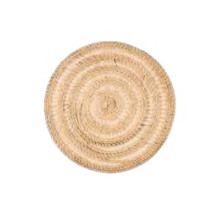 ZICZAC: MANTELITO REDONDO RATTAN - NATURAL - Ø36cm. - Ref.9600