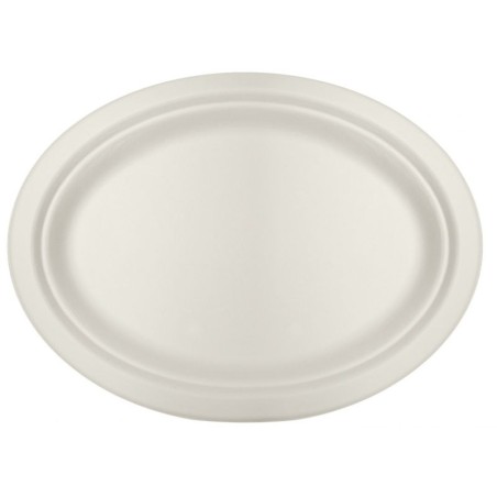 ECOLINE CANA DE AZUCAR: BANDEJA OVAL 26X19Xh2cm. (50uds) Ref.PLPABI000010