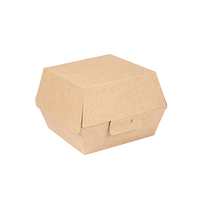 ECOLINE CARTON: HAMBURGUESA CAJA KRAFT EXTRA ALTA 150X140Xh95mm. (50 uds.) Ref.234.17