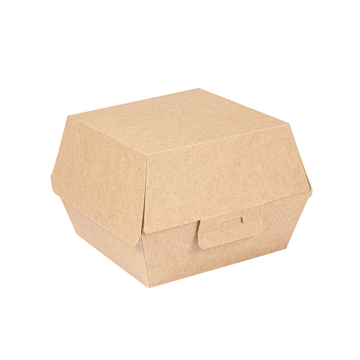 ECOLINE CARTON: HAMBURGUESA CAJA KRAFT EXTRA ALTA 150X140Xh95mm. (50 uds.) Ref.234.17