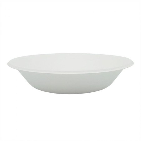 ECOLINE CANA DE AZUCAR: PLATO REDONDO HONDO Ø190mm. 750ml. (50uds) Ref.COBOBI000005