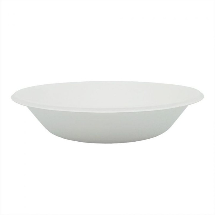 ECOLINE CANA DE AZUCAR: PLATO REDONDO HONDO Ø190mm. 750ml. (50uds) Ref.COBOBI000005