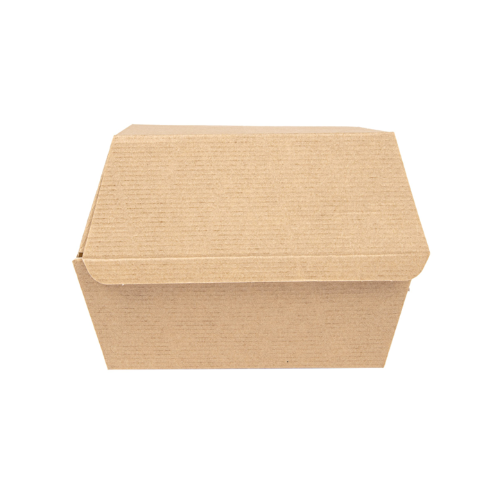 ECOLINE CARTON: HAMBURGUESA CAJA KRAFT EXTRA ALTA 150X140Xh95mm. (50 uds.) Ref.234.17