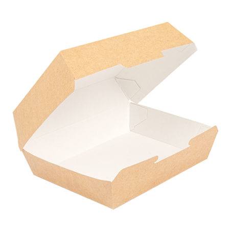 ECOLINE CARTON: CAJA LUNCH BOX KRAFT ONDULADO 22 5X17Xh85mm. (50 uds.) Ref.234.31