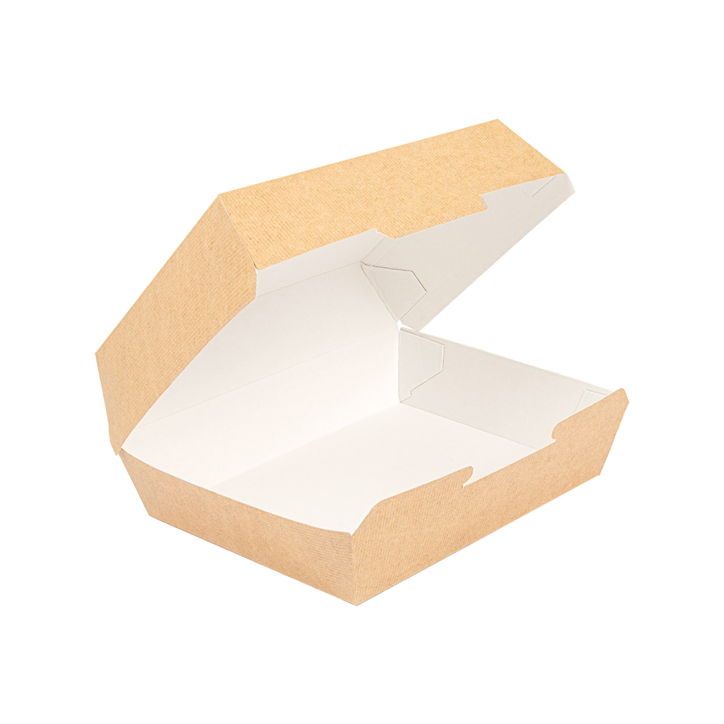 ECOLINE CARTON: CAJA LUNCH BOX KRAFT ONDULADO 22 5X17Xh85mm. (50 uds.) Ref.234.31