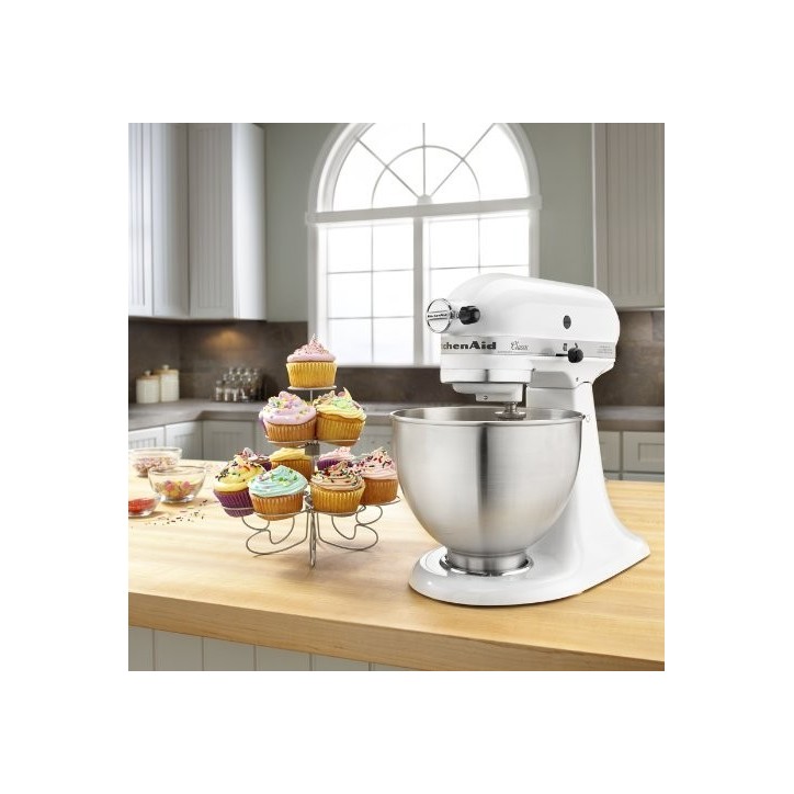 KITCHENAID ROBOT CLASSIC BLANCO CON 4 ACCESORIOS Ref.5K45SS