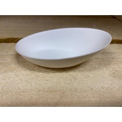 VAJILLA CATERING SERIE PULPA: MINI CUENCO OVAL BLANCO 8X5cm. 60ml. (50 Uds.) 100% Cana de Azucar Ref.82045