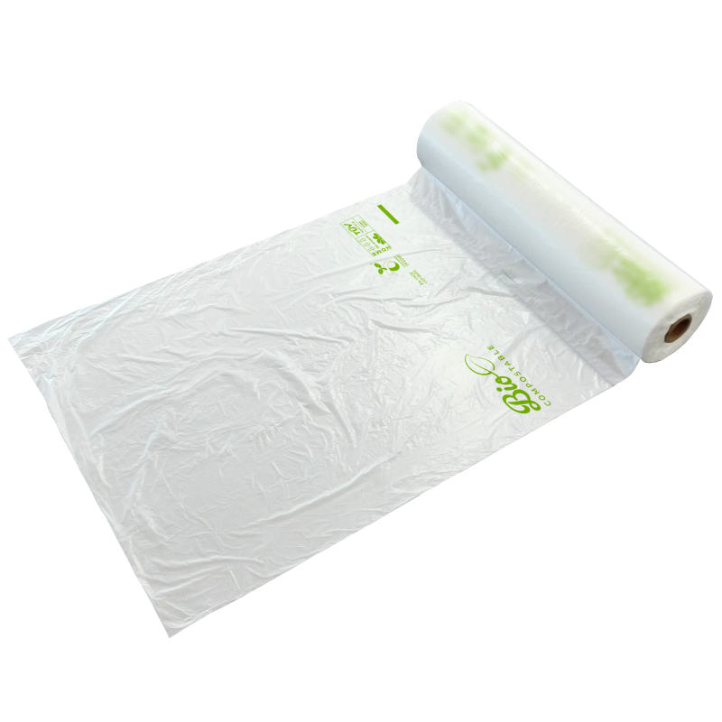 BOLSAS CAMISETA BIOPLASTICO TRANSLUCIDAS ESTANDAR COMPOSTABLE EN ROLLO 400X500mm. (Rollo 400 bolsas.) Ref.BOSOCO000003