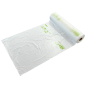 BOLSAS CAMISETA BIOPLASTICO TRANSLUCIDAS ESTANDAR COMPOSTABLE EN ROLLO 400X500mm. (Rollo 250 bolsas.) Ref.BOSOCO000003