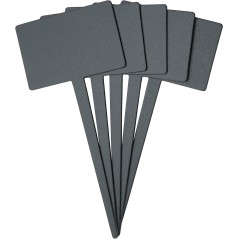 SECURIT: PACK DE 5 ETIQUETAS RECTANGULAR   1 MARCADOR DE TIZA BLANCA 8X5 5Xh18cm. Ref.TAG-RECTANGLE