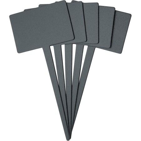 SECURIT: PACK DE 5 ETIQUETAS RECTANGULAR   1 MARCADOR DE TIZA BLANCA 8X5 5Xh18cm. Ref.TAG-RECTANGLE