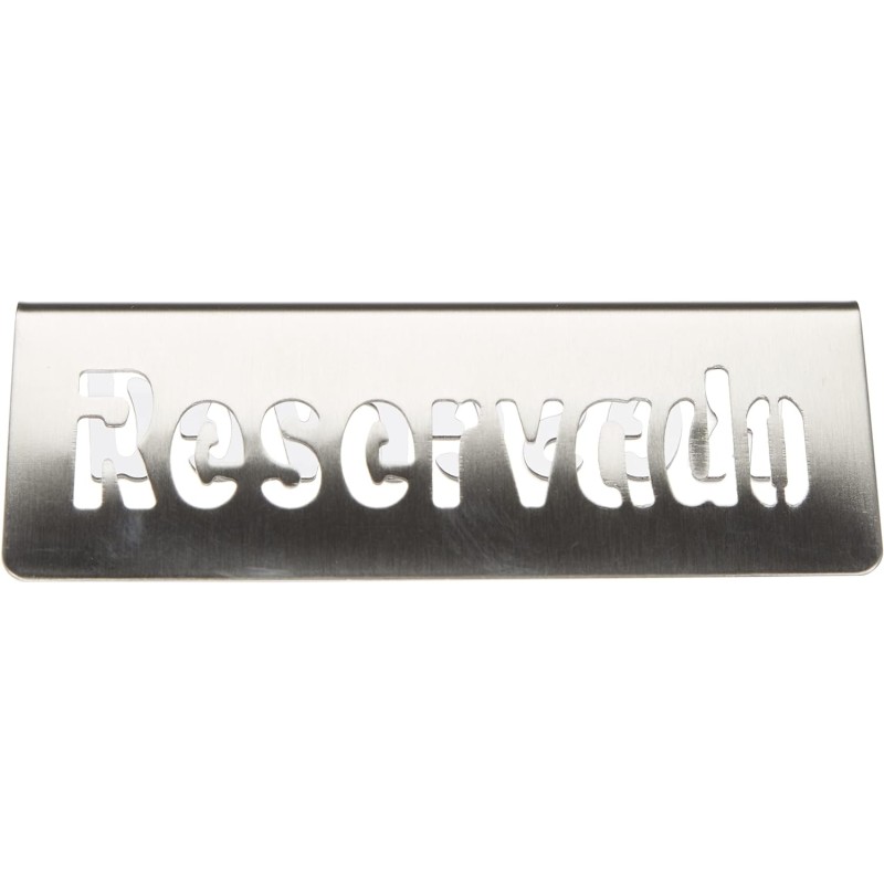 RESERVADO: PLACA MESA INOX TROQUELADA (ESPANOL - INGLES) LACOR Ref.61098