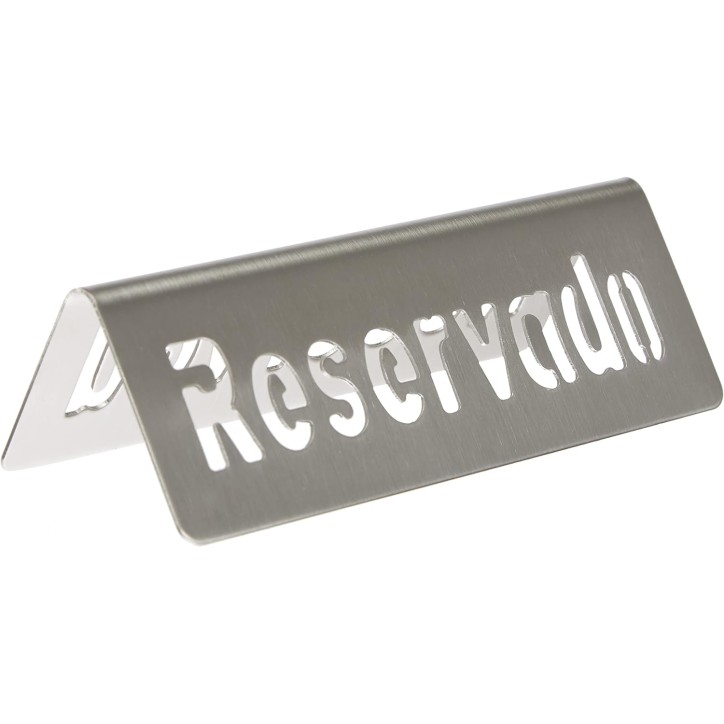 RESERVADO: PLACA MESA INOX TROQUELADA (ESPANOL - INGLES) LACOR Ref.61098