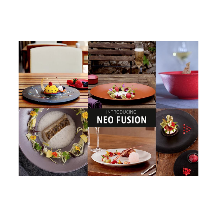 RAK NEO FUSION: PLATO PASTA VOLCANO NEGRO Ø23cm. Ref.NFGDDP23BK