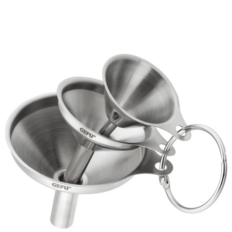 JUEGO DE 3 MINI ENBUDOS ACERO INOX Ref.15511