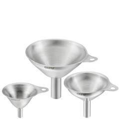 JUEGO DE 3 MINI ENBUDOS ACERO INOX Ref.15511