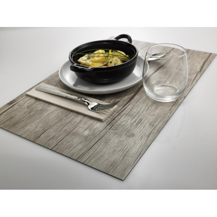 MANTELITO INDIVIDUAL DE MESA: LINEA MADERA 45X30cm. plastico PVC Ref.T2214