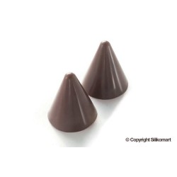 SILIKOMART: MOLDE EASY CHOC BOMBON 15 MINI CONOS 7 5ml. Ø2 6Xh2 8cm. Ref.22120770065