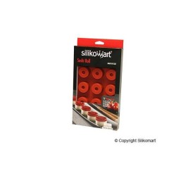 SILIKOMART: MOLDE SILICONA SUSHI ROLL 15 CAVIDADES (Vol. 30ml. CAV.) Ø40Xh.25mm. Ref.36162870065