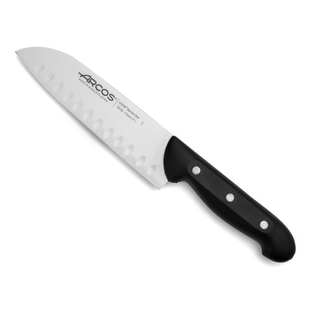 SERIE MAITRE: CUCHILLO SANTOKU ALVEOLADO 170mm Ref.151600