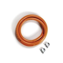 QUEMADOR A GAS BUTANO TUBO GOMA FLEXIBLE CON ABRAZADERAS Ref.4400 - 80001