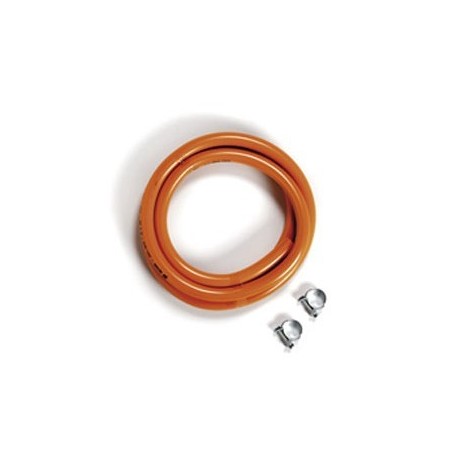 QUEMADOR A GAS BUTANO TUBO GOMA FLEXIBLE CON ABRAZADERAS Ref.4400 - 80001