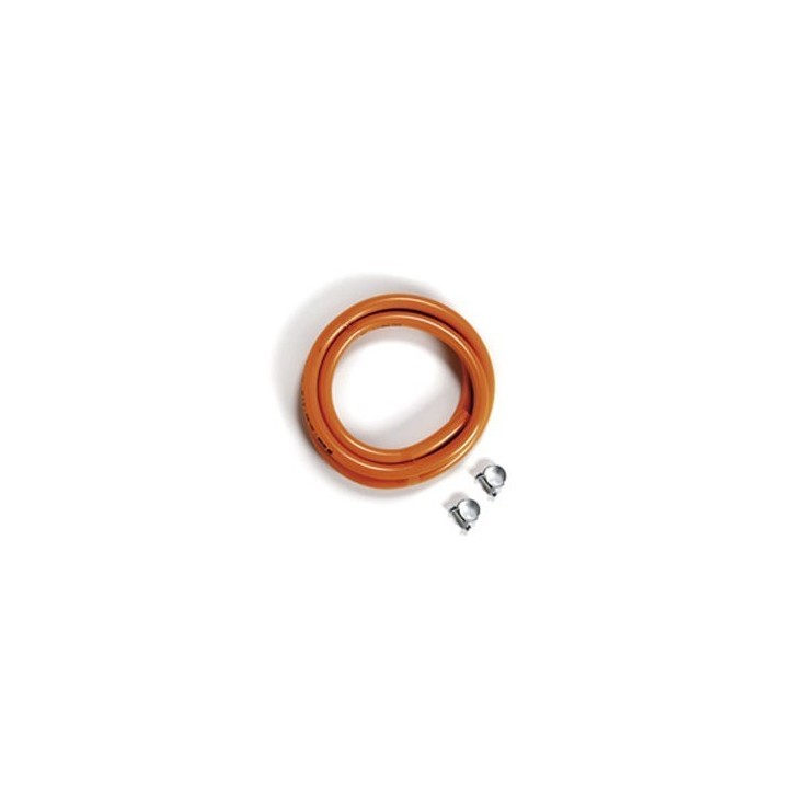 QUEMADOR A GAS BUTANO TUBO GOMA FLEXIBLE CON ABRAZADERAS Ref.4400 - 80001