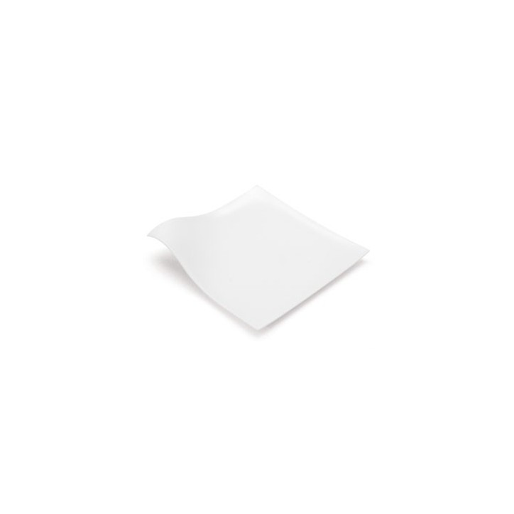 VAJILLA CATERING ARAVEN: PLATO INDIVIDUALmini. 80X80mm. BLANCO (25uni.) Ref.01762