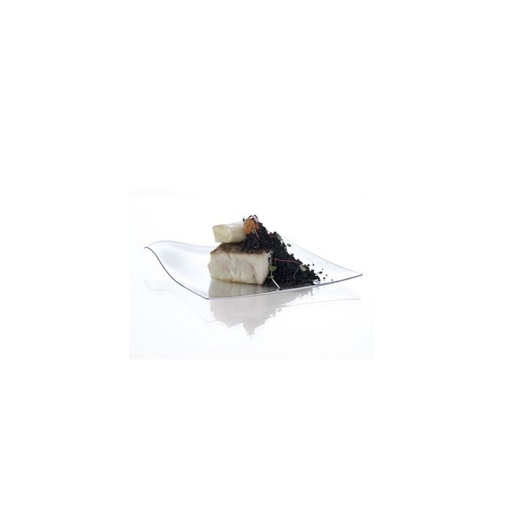 VAJILLA CATERING ARAVEN: PLATO INDIVIDUALmini. 80X80mm. BLANCO (25uni.) Ref.01762