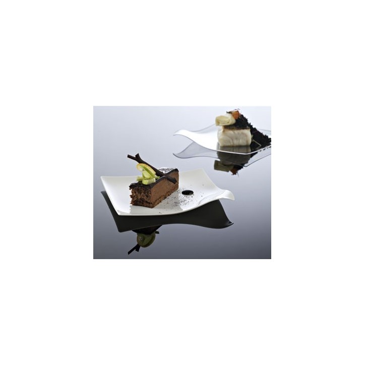 VAJILLA CATERING ARAVEN: PLATO INDIVIDUALmini. 80X80mm. BLANCO (25uni.) Ref.01762