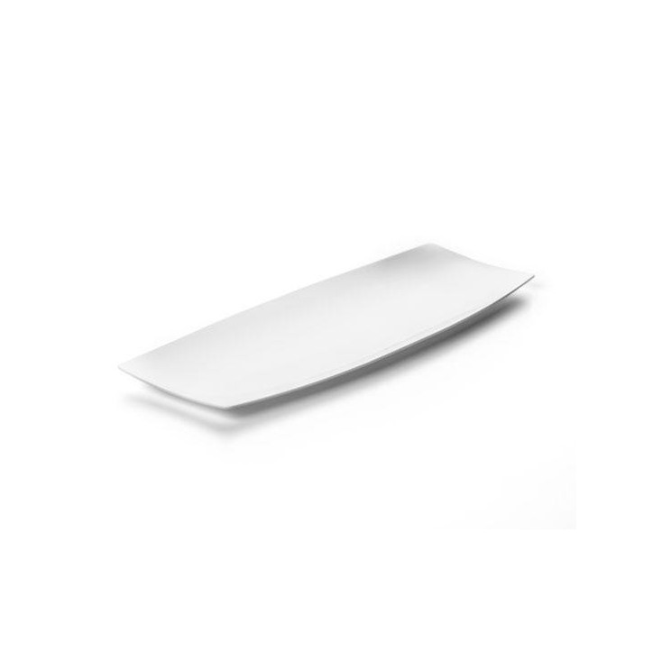 VAJILLA CATERING ARAVEN: BANDEJITA INDIVIDUAL 200X70mm. BLANCA (20uni.) Ref.01768