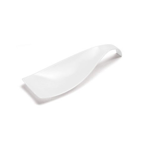 VAJILLA CATERING: WAVE - CUCHARITA PREMIUM - BLANCA - 121X42mm. - REUTILIZABLE - (50uni.) Ref.01769