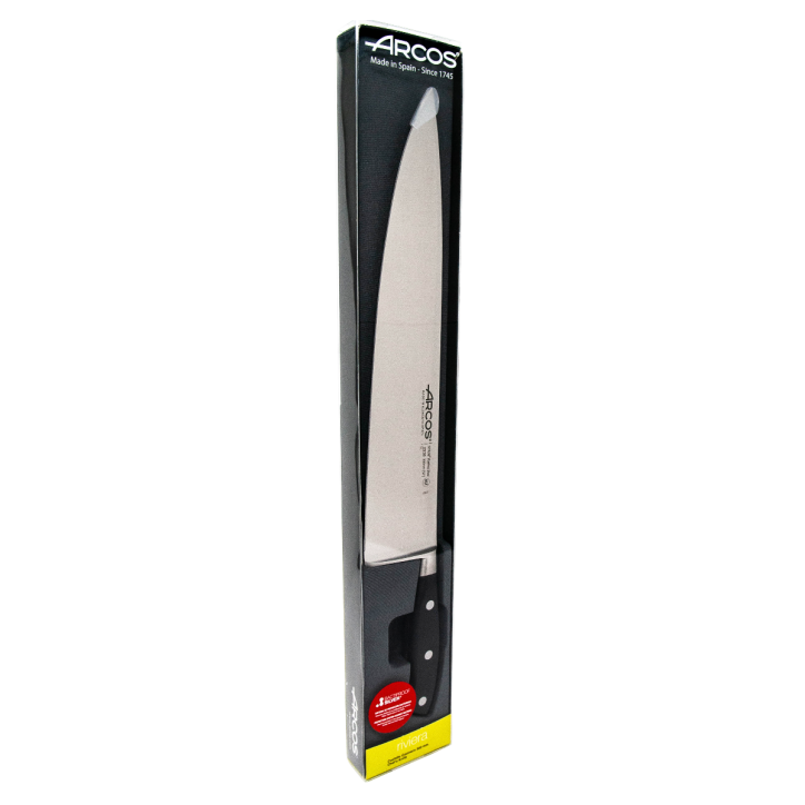 ARCOS SERIE RIVIERA NEGRO: CUCHILLO CEBOLLERO 300mm. FORJADO Ref.233800