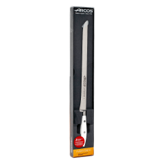 ARCOS SERIE RIVIERA BLANCO:: CUCHILLO JAMONERO 300mm. FORJADO Ref.231124