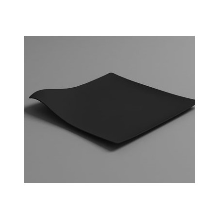 VAJILLA CATERING ARAVEN: PLATO INDIVIDUALmini. 80X80mm. NEGRO (25uni.) Ref.41762