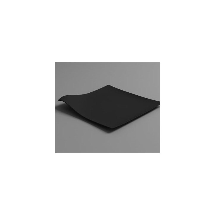 VAJILLA CATERING ARAVEN: PLATO INDIVIDUALmini. 80X80mm. NEGRO (25uni.) Ref.41762