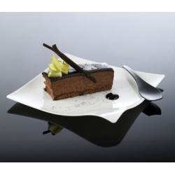 VAJILLA CATERING ARAVEN: PLATO INDIVIDUALmini. 80X80mm. NEGRO (25uni.) Ref.41762