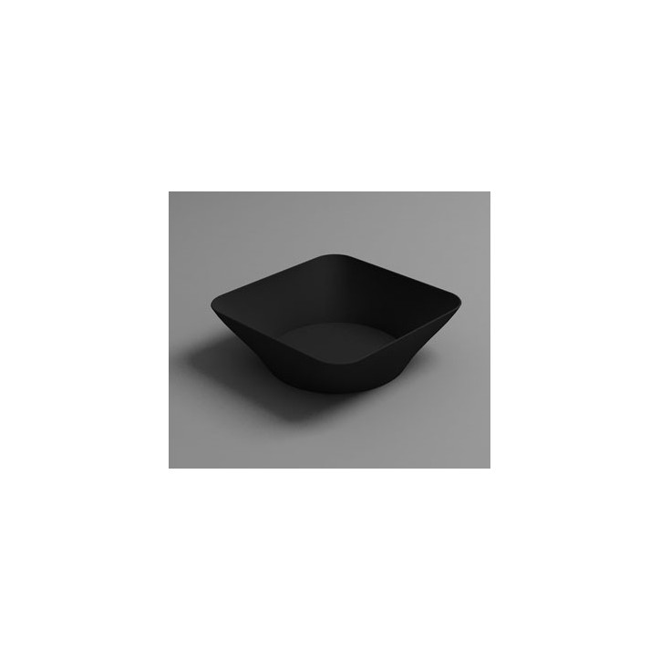 VAJILLA CATERING ARAVEN: CUENCO HONDO DEGUSTACION 9cl. 70X70XH17mm. NEGRO (25uni.) Ref.41763