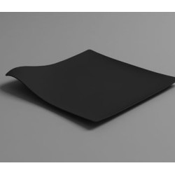 VAJILLA CATERING: WAVE - PLATO INDIVIDUAL PREMIUM - NEGRO- 127X127mm. - (20uni.) - REUTILIZABLE - Ref.41764