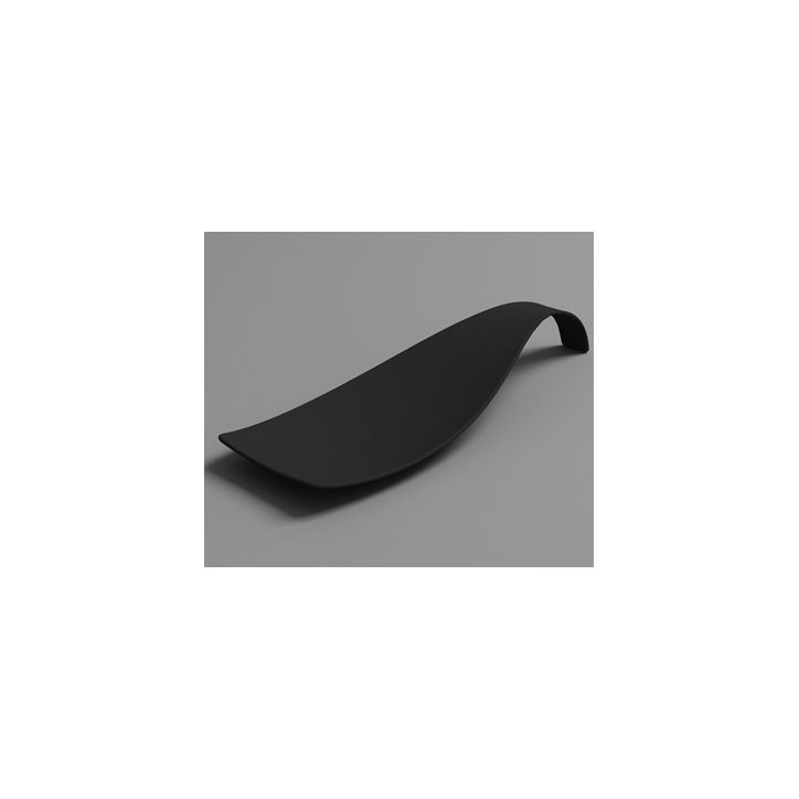 VAJILLA CATERING: WAVE - CUCHARITA PREMIUM - NEGRA - 121X42mm. - REUTILIZABLE - (50uni.) Ref.41769