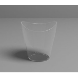 VAJILLA CATERING ARAVEN: VASO DEGUSTACION TRANSPARENTE 60x64mm. 9cl. (50uni.) Ref.91736