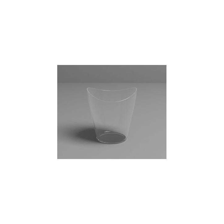 VAJILLA CATERING ARAVEN: VASO DEGUSTACION TRANSPARENTE 60x64mm. 9cl. (50uni.) Ref.91736