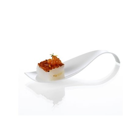 VAJILLA CATERING: WAVE - CUCHARITA PREMIUM - TRANSPARENTE - 121X42mm. - REUTILIZABLE - (50uni.) Ref.91769