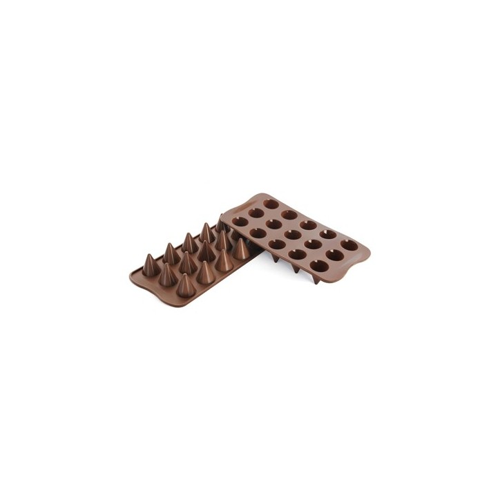 SILIKOMART: MOLDE EASY CHOC BOMBON 15 MINI CONOS 7 5ml. Ø2 6Xh2 8cm. Ref.22120770065