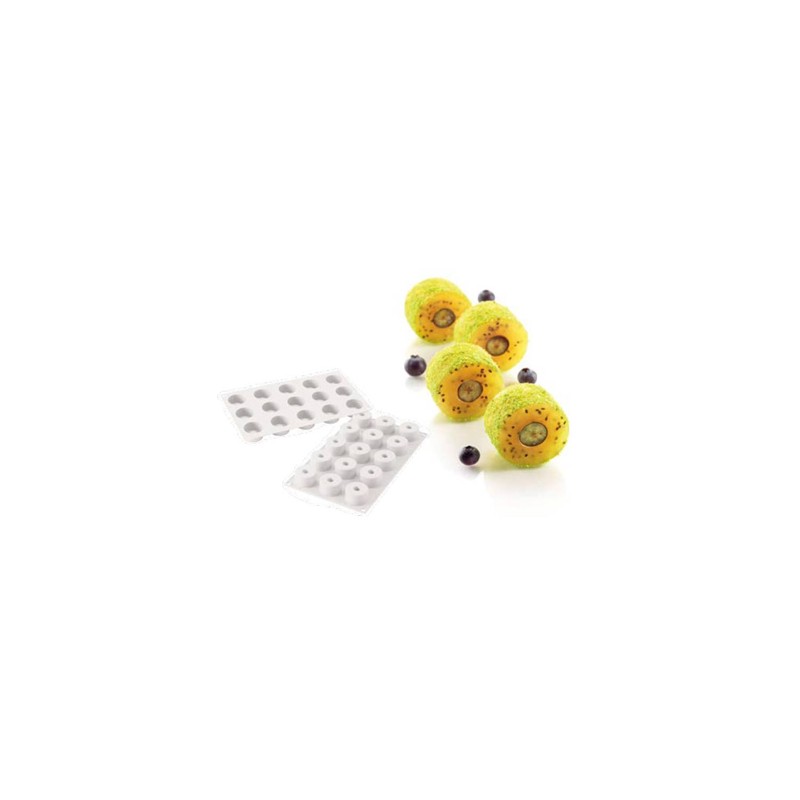 SILIKOMART: MOLDE SILICONA SUSHI ROLL 15 CAVIDADES (Vol. 30ml. CAV.) Ø40Xh.25mm. Ref.36162870065