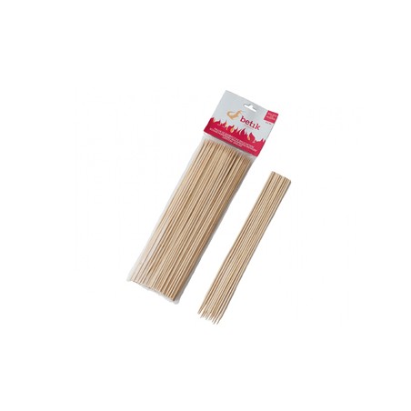 MORUNOS: BROCHETA DE BAMBU 25cm. (bolsa 100uni.) Ref.001010103