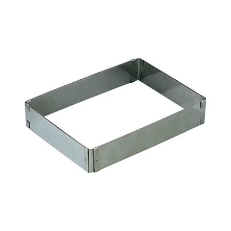 MOLDE RECTANGULAR INOX: EXTENSIBLE 20X24 A 38X46 CMS Ref.790600